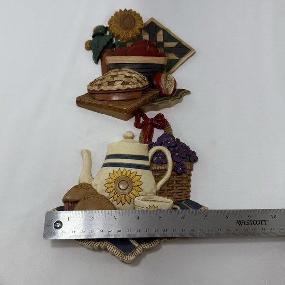 Vintage Home Interior 3D Bakery Shop Wall Hang Deco Retro Rustic Pie Tea Coffee - Picture 10 of 12